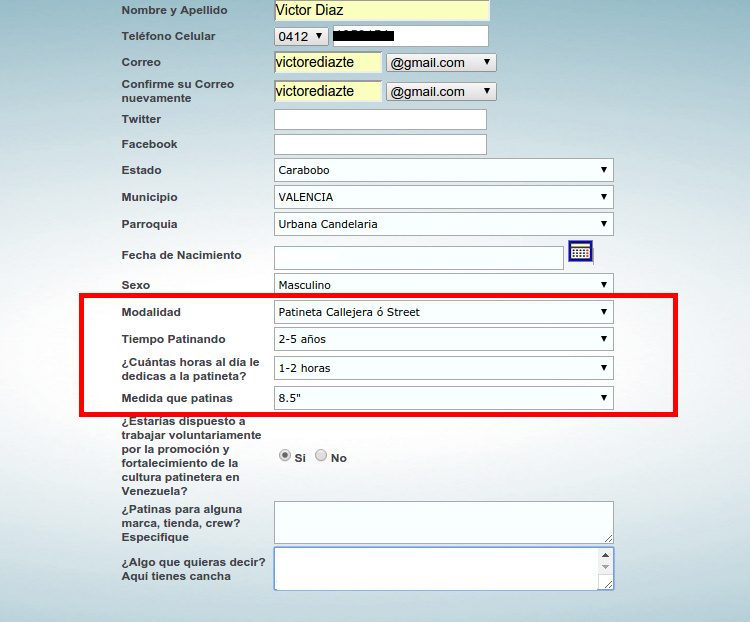 Proceso de Registro 3