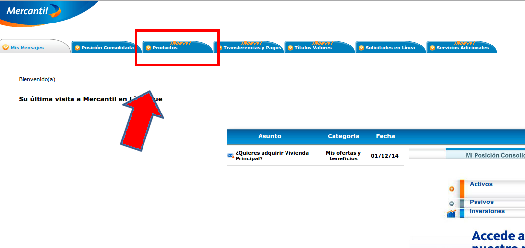 Activación de cupo Mercantil 3