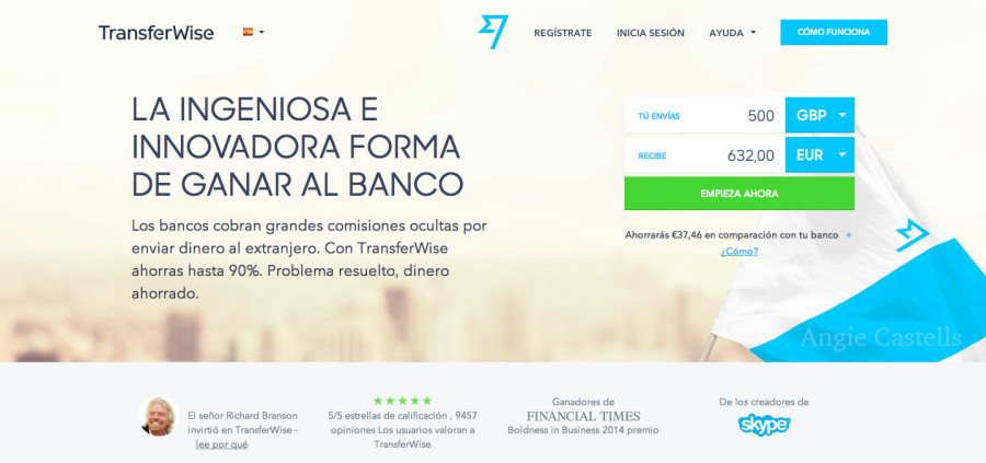 Transferir dinero con Transferwise