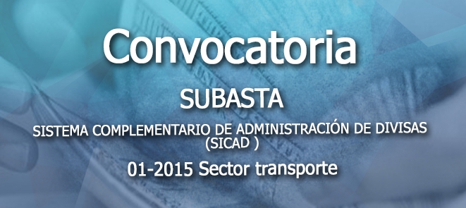 Convocatoria 01-2015