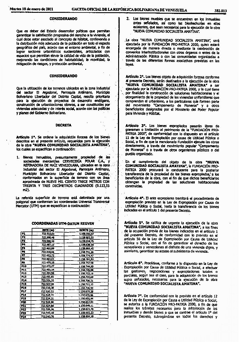 El decreto 8.004, publicado en la Gaceta Oficial número 382.813