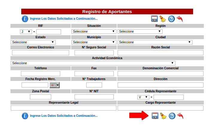 Inces Registro Empresa