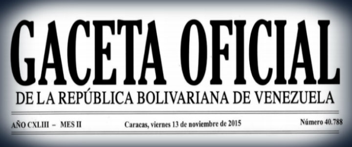 Gaceta Oficial N° 40.788