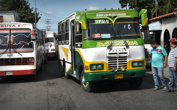 Precio del pasaje suburbano en Guárico