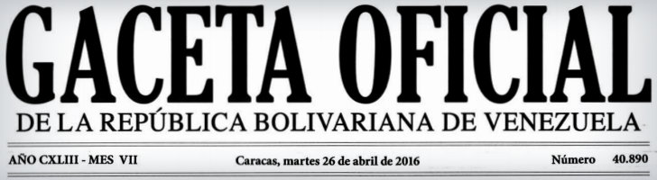 Gaceta Oficial 40890