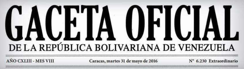 Gaceta Oficial Extraordinaria 6.230