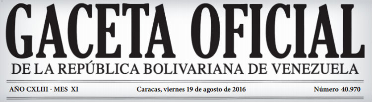 Gaceta Oficial 40.970