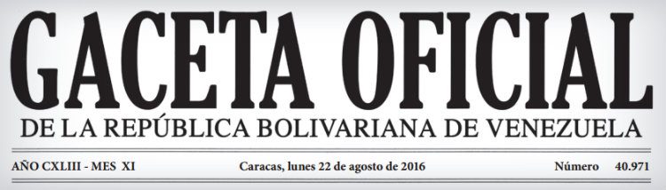 Gaceta Oficial 40.971