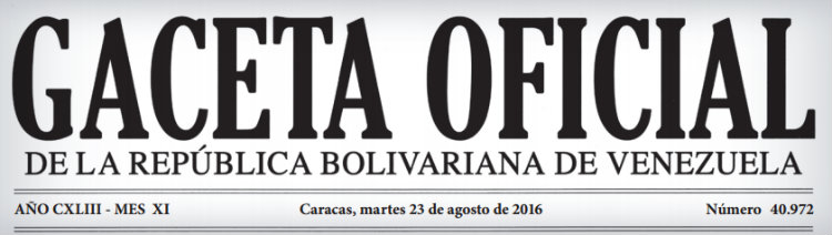 Gaceta Oficial 40.972