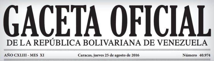 Gaceta Oficial 40.974