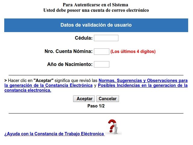 Datos de Ingreso