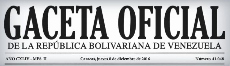 Gaceta Oficial 41.048