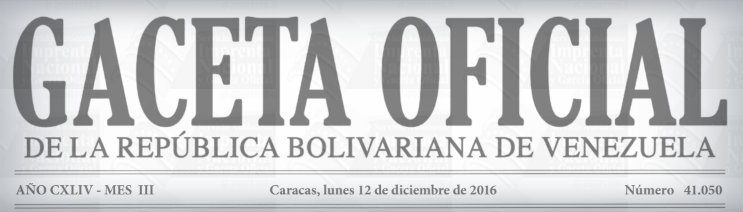 Gaceta Oficial Nº 41.050