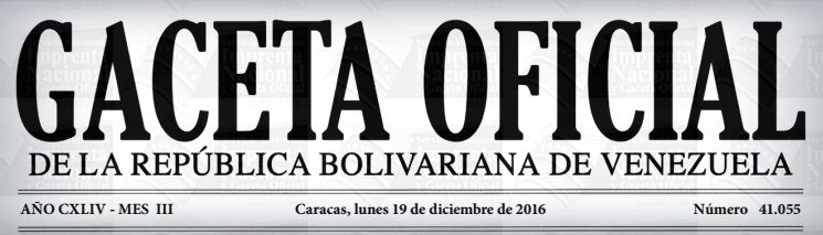 Gaceta Oficial Nº 41.055