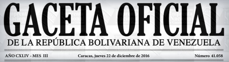 Gaceta Oficial Nº 41.058