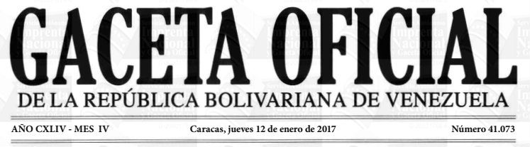 Gaceta Oficial Nº 41.073