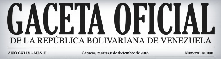 Gaceta Oficial 41.046