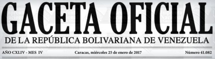 Gaceta Oficial Nº 41.082