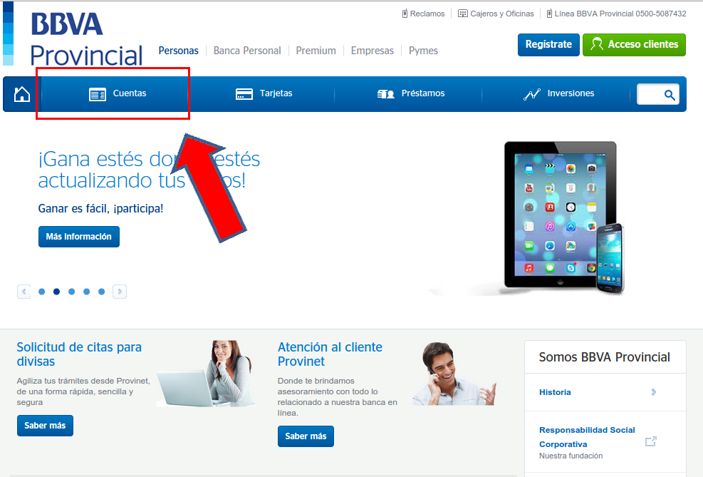Como solicitar cita para apertura de cuenta corriente provincial