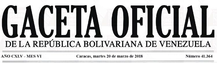 Gaceta Oficial 41.364