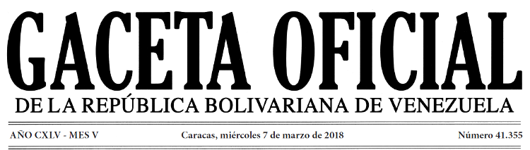 Gaceta Oficial 41.355