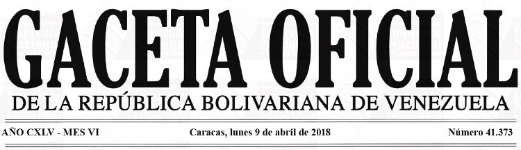 Gaceta Oficial 41.373