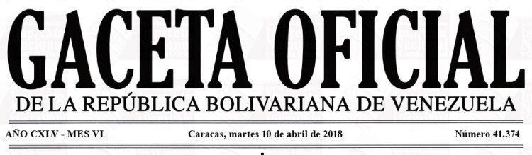 Gaceta Oficial 41.374