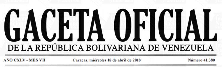 Gaceta Oficial 41.380