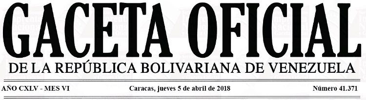 Gaceta Oficial 41.371