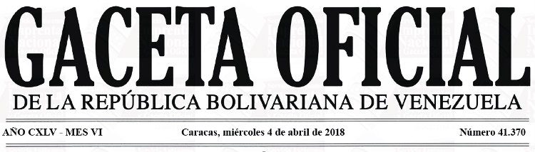 Gaceta Oficial 41.370