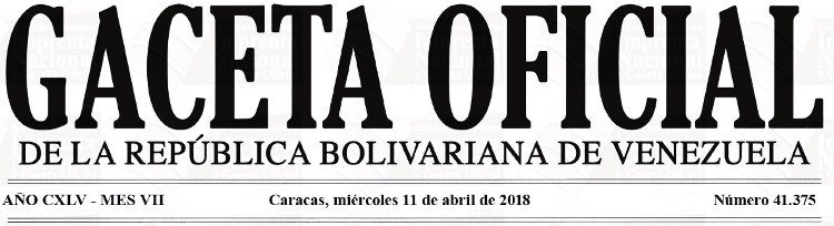 Gaceta Oficial 41.375