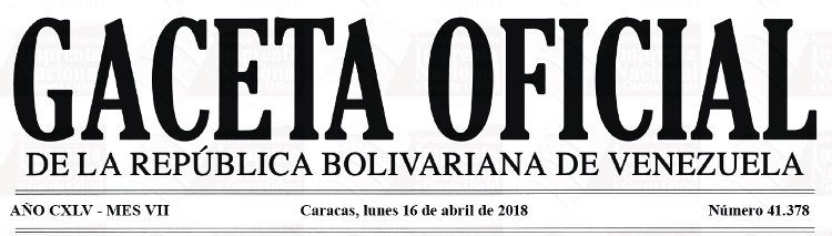 Gaceta Oficial 41.378