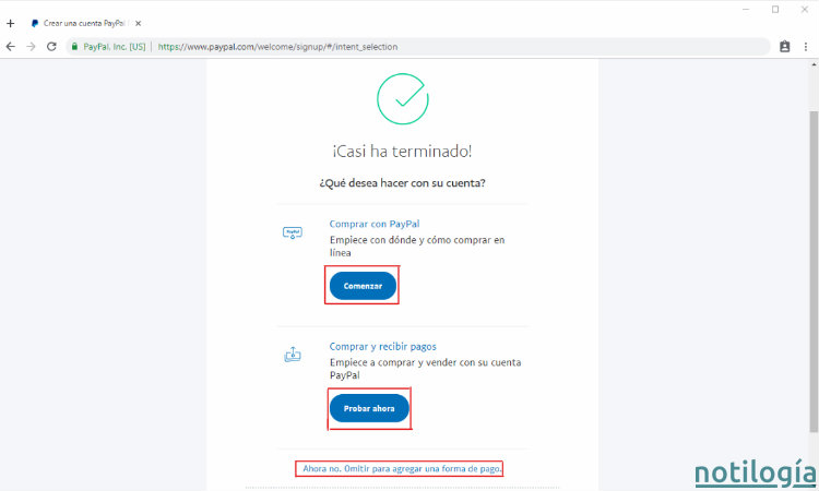 Paypal Paso 5