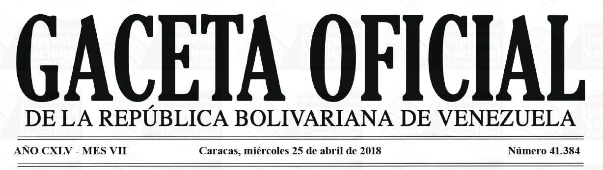 Gaceta Oficial 41.384