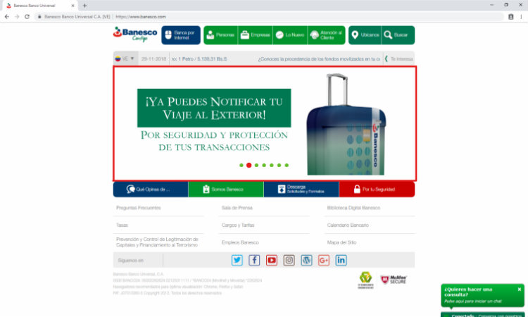 Banesco Paso 1