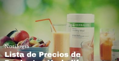 Lista de precios de productos Herbalife
