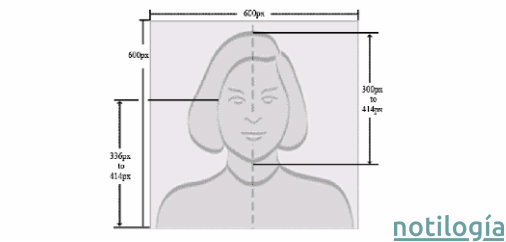 Formato de la imagen para loteria de visas