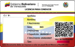 licencia venezolana