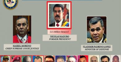 EEUU acusa a Maduro de narcoterrorismo y ofrece recompensa por su captura